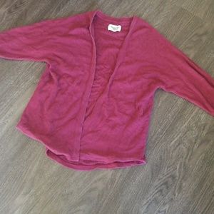 Maroon midsleeve cardigan